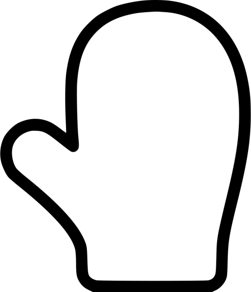 Варежка шаблон