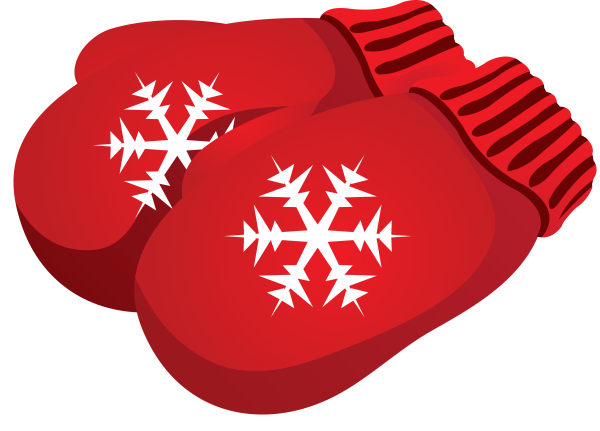 Варежки на прозрачном фоне