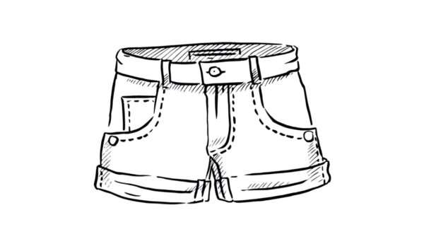 Шорты карандашом