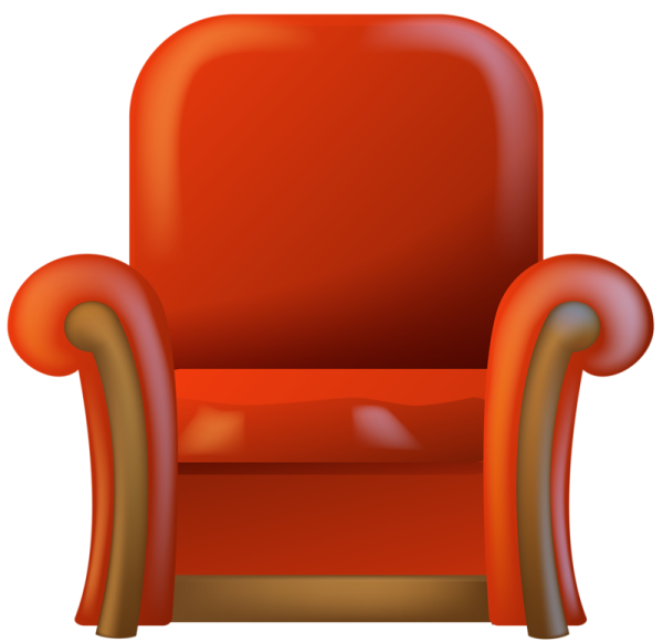 Кресло сбоку вектор