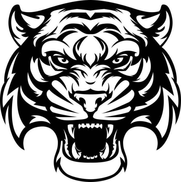 Тигр силуэт