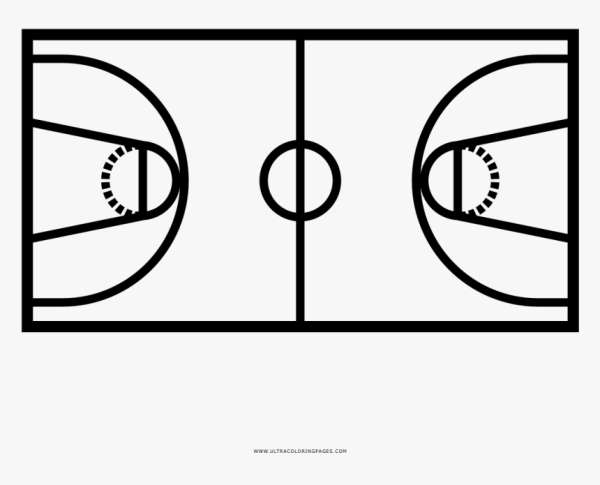 Баскетбольный площадка для рисования