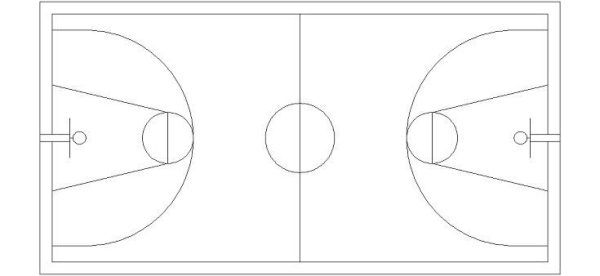 Баскетбольное поле схема