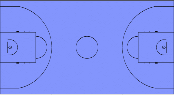 Баскетбольная площадка разметка на а4