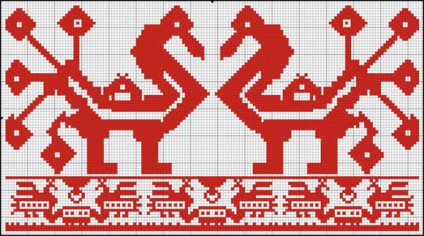 Изображение русской народной вышивки