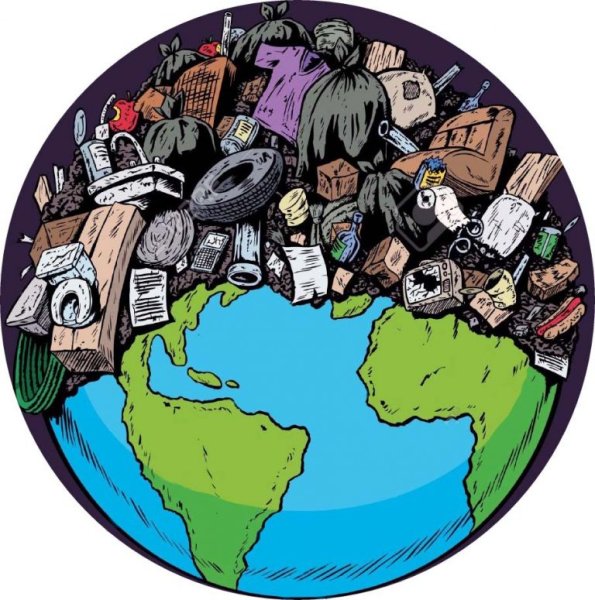 Плакат на тему переработка мусора