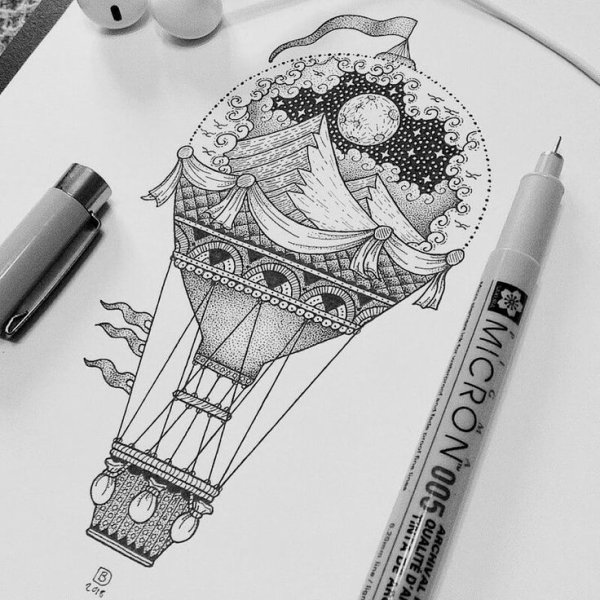 Красивые рисунки линером