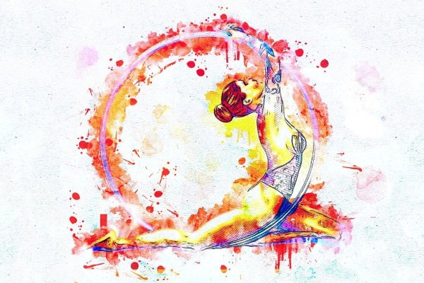 Гимнастка абстракция