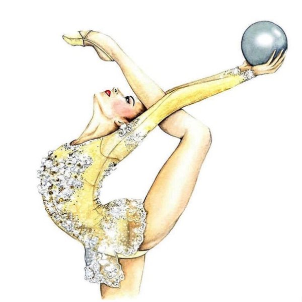 Гимнастка рисунок