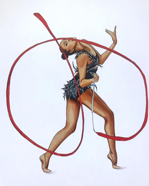 Модные гимнастки рисунки