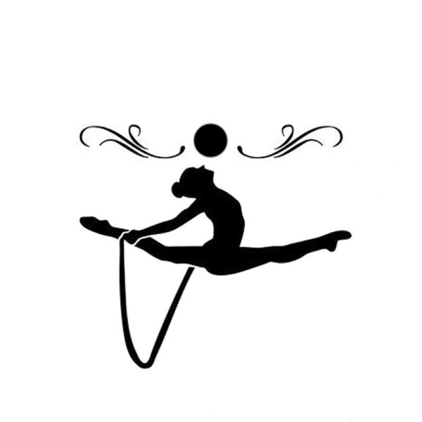Силуэт гимнастки художественной