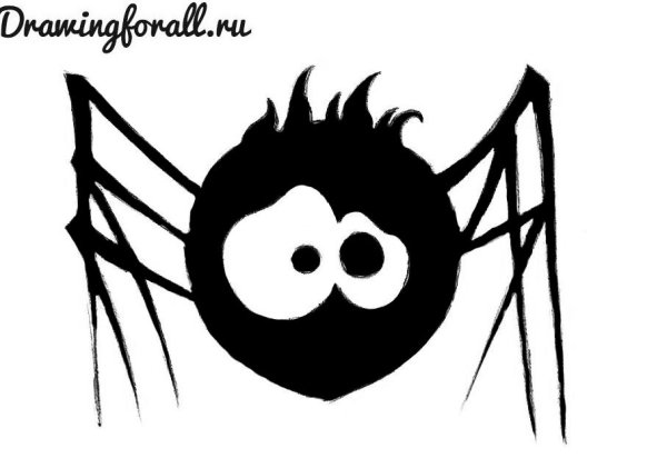 Паук рисунок мультяшный