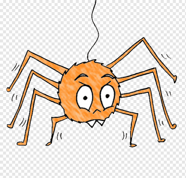 Милый паучок мультяшный