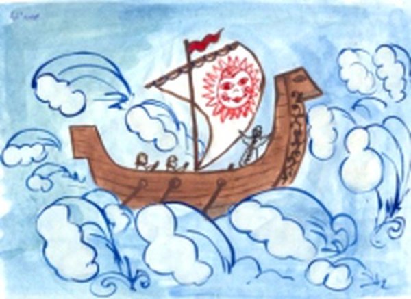 Сказка о царе Салтане рисунки детей