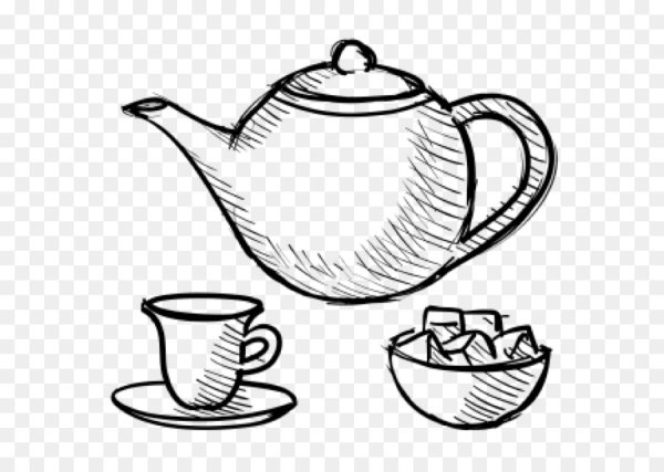 Нарисовать чайный сервиз