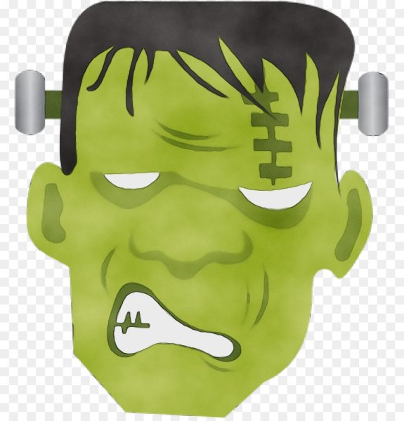 Лицо Франкенштейна рисунок