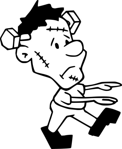 Франкенштейн арт мультяшный