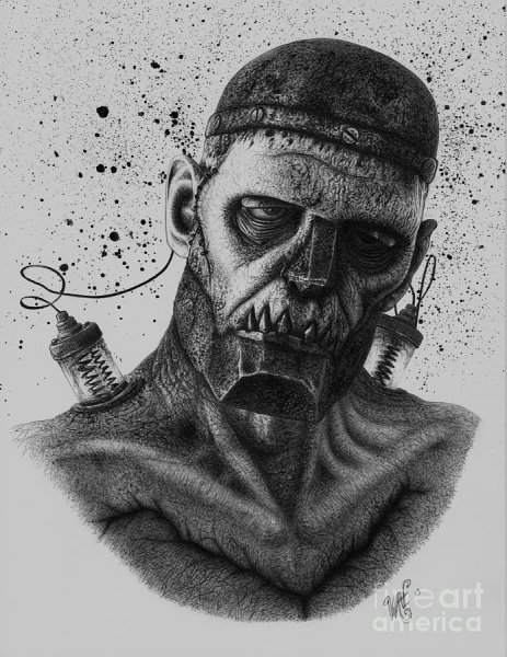 Раскраска монстры на каникулах Франкенштейн