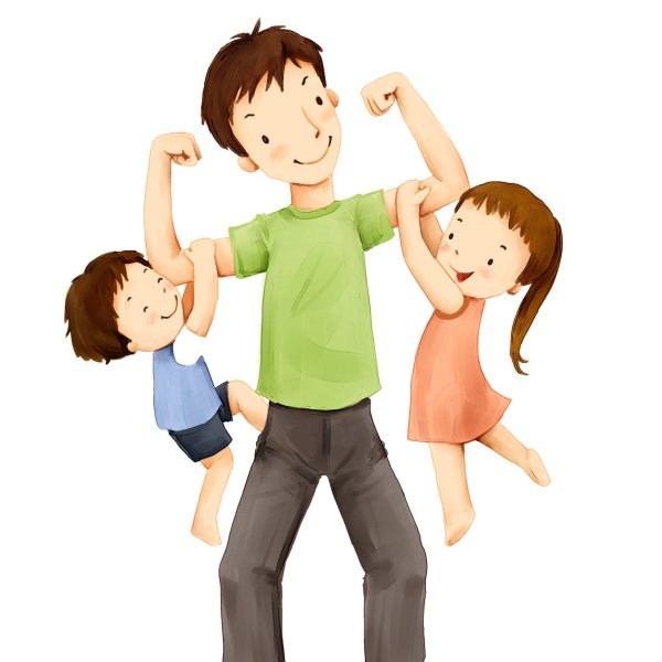 Папа картина для детей