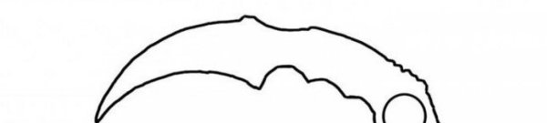 Нож керамбит из стандофф 2 раскраска