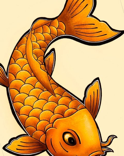 Карп мультяшный