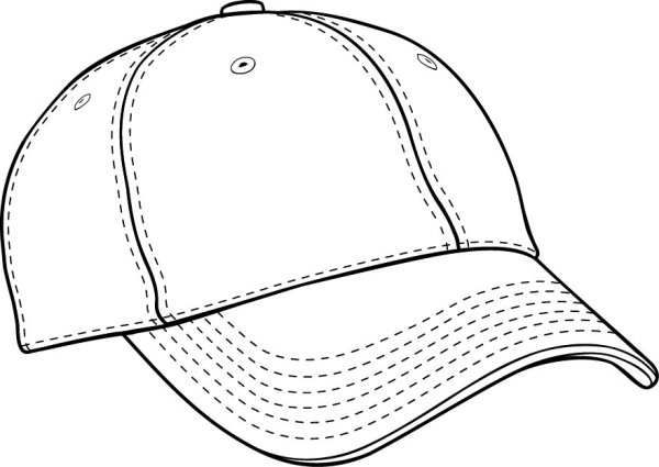Бейсболка раскраска для детей