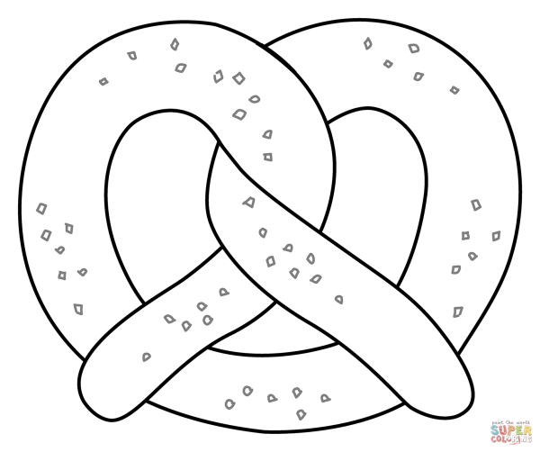 Крендельки раскраска