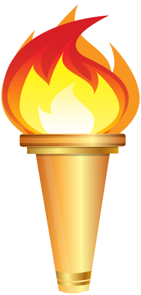 Факел олимпийского огня вектор