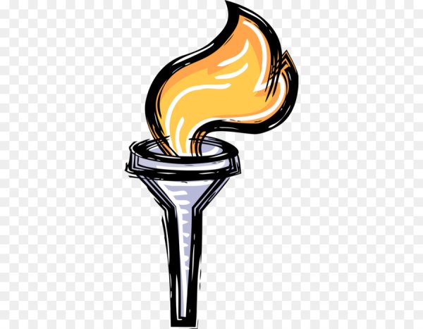 Факел на прозрачном фоне