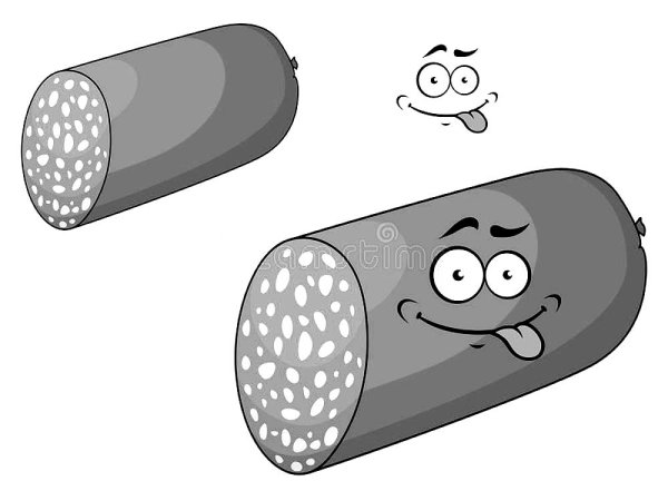 Колбаса раскраска