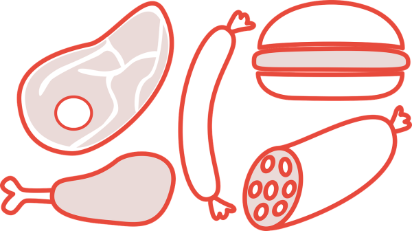 Колбаса трафарет