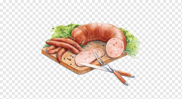 Колбаса иллюстрация