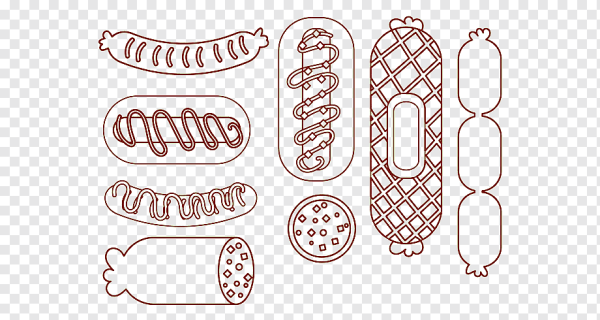 Колбаски рисунок