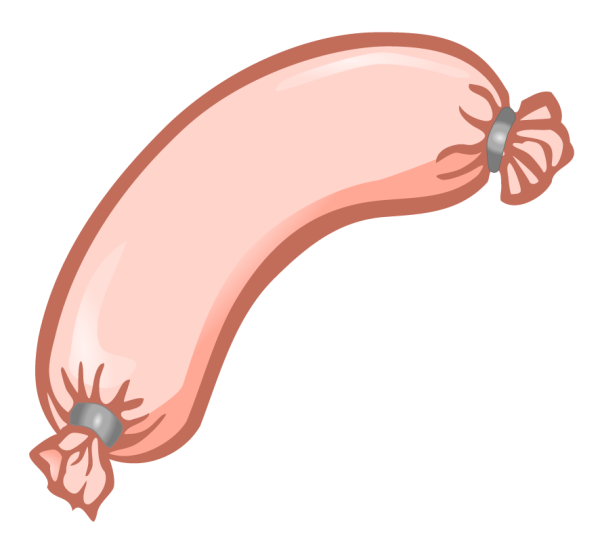 Колбаски мультяшный