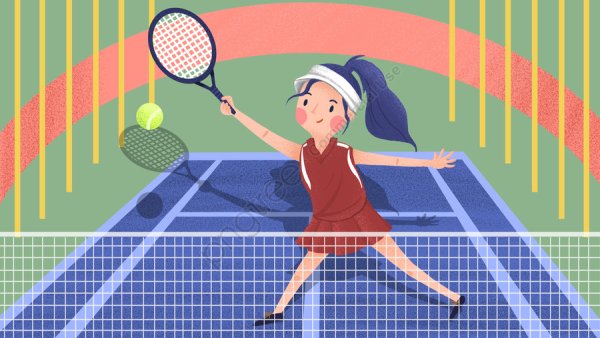 Мультяшные теннисисты