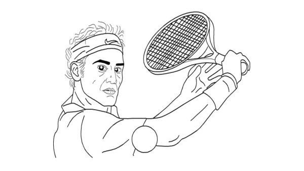 Теннисист карандашом