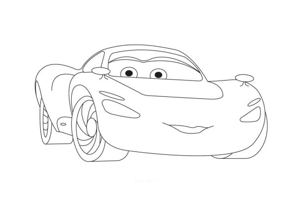 Молния Маккуин Тачки 3 раскраска