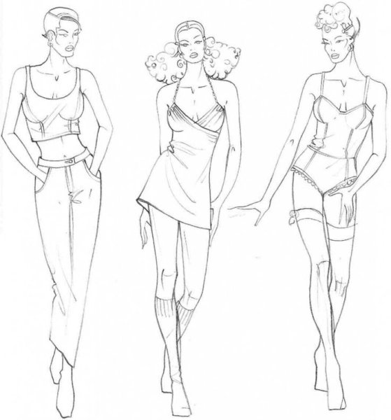 Силуэт женской фигуры