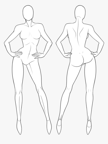 Модели для рисования одежды