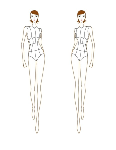 Зарисовки женской фигуры