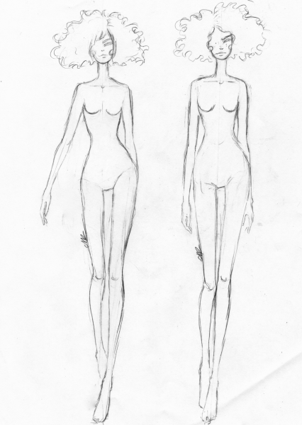 Фигура для рисования одежды