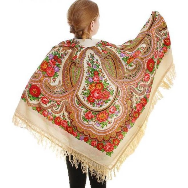 Павлопосадский платок Любава