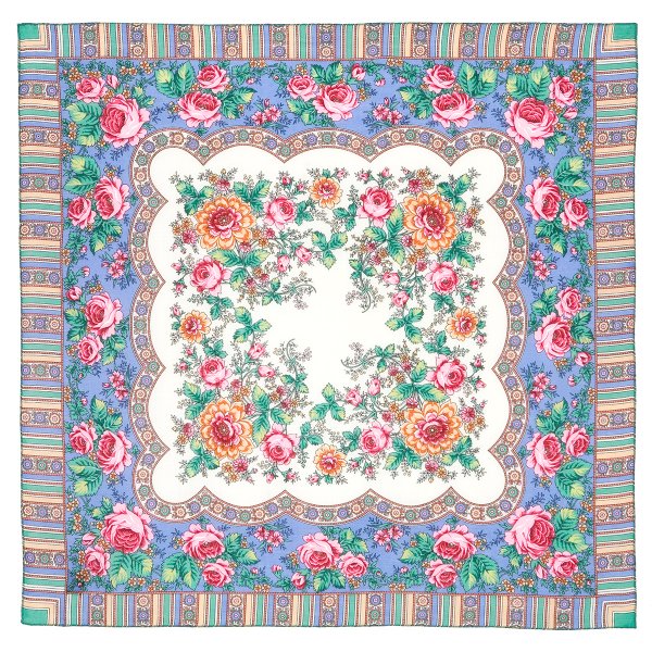 Платки Павлопосадские 89х89 шерстяные