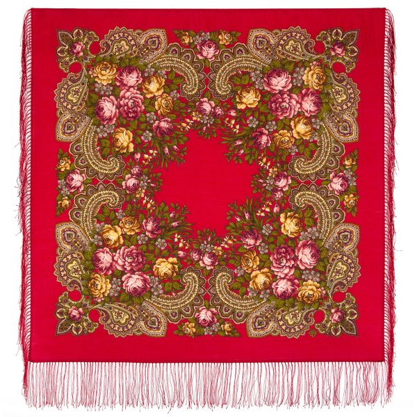 Незнакомка платок Павлопосадский 89х89