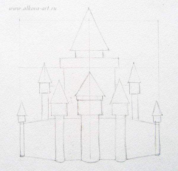 Замок Дисней раскраска