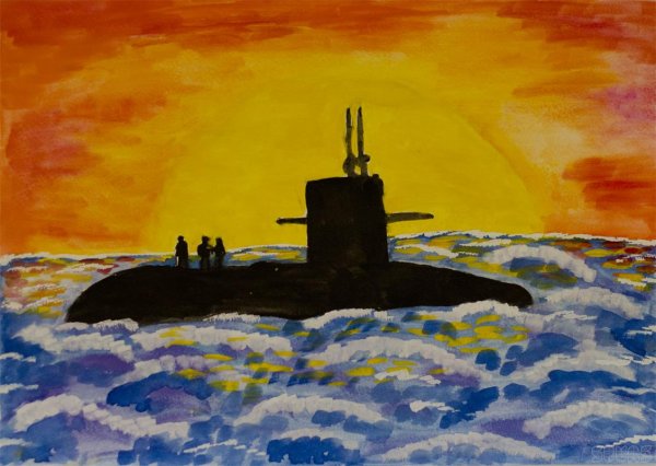 Рисунок подводной лодки