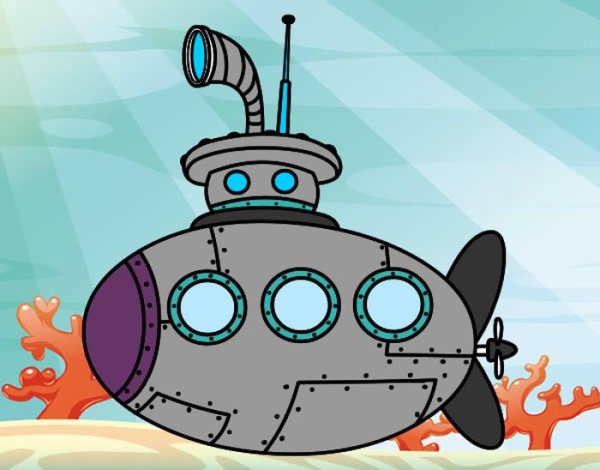 Подводная лодка рисунок для детей