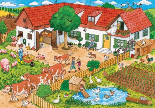 Деревенский дворик для детей