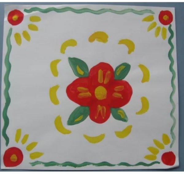 Рисование тема мамин платок