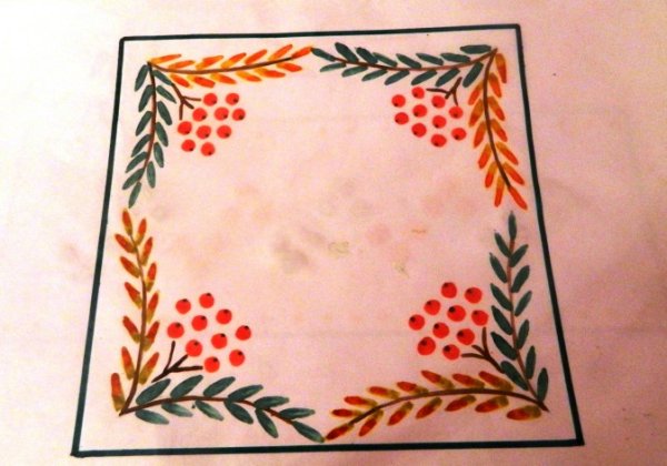 Рисование мамин платок